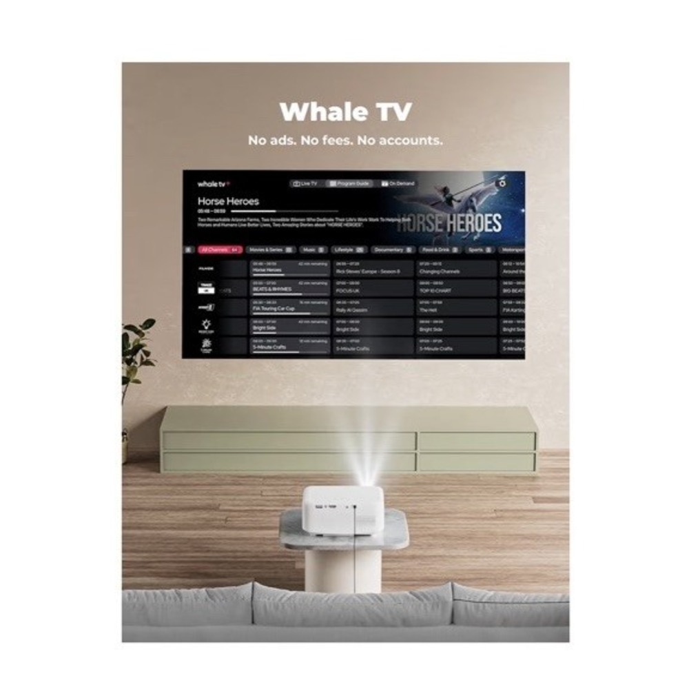 Lisowod L02 1080P WiFi Bluetooth Projector 1200 ANSI |‎ Netflix, YouTube, 4K - Picture 13 of 13